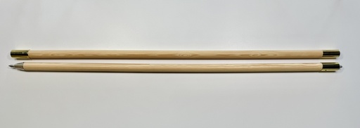 Hampe en bois simple divisible, diamètre 28 mm 