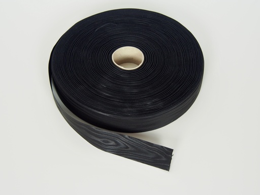 Ruban noir moiré de 30 mm, prix au mètre